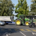 John Deere Tractor in the middle of Geneva